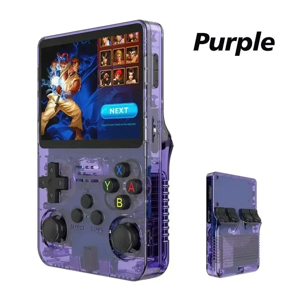 R36S Retro Handheld Video Game Console 64GB Game 3.5-Inch IPS Screen Handheld Game Console Open-Source Linux Gift